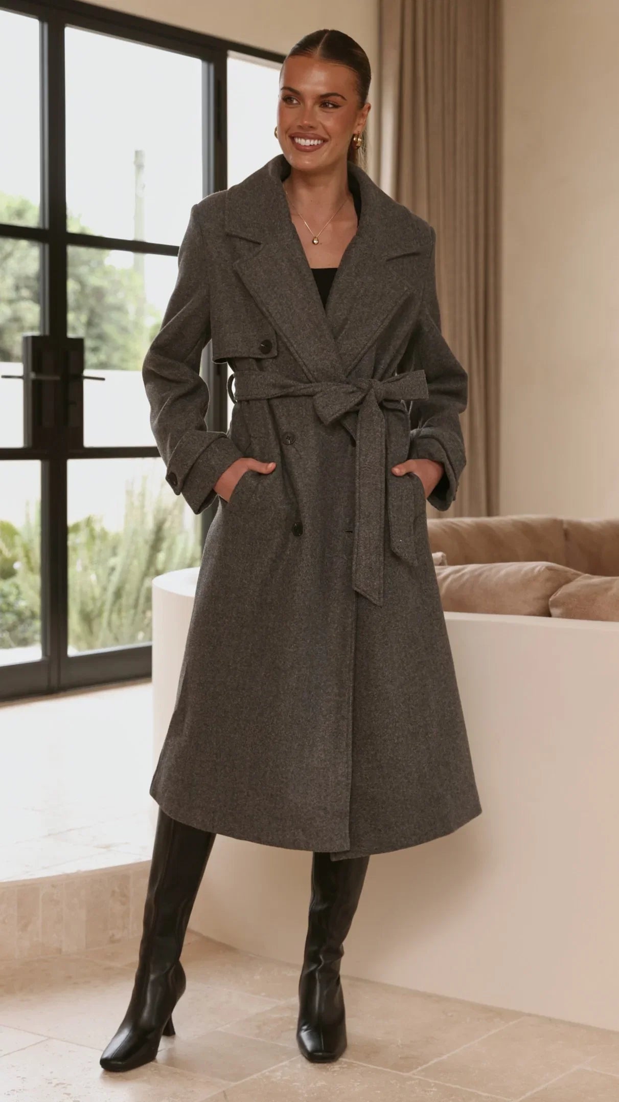 Aspen Coat Charcoal