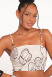 Kristy Maxi Skirt Set Cream Shells