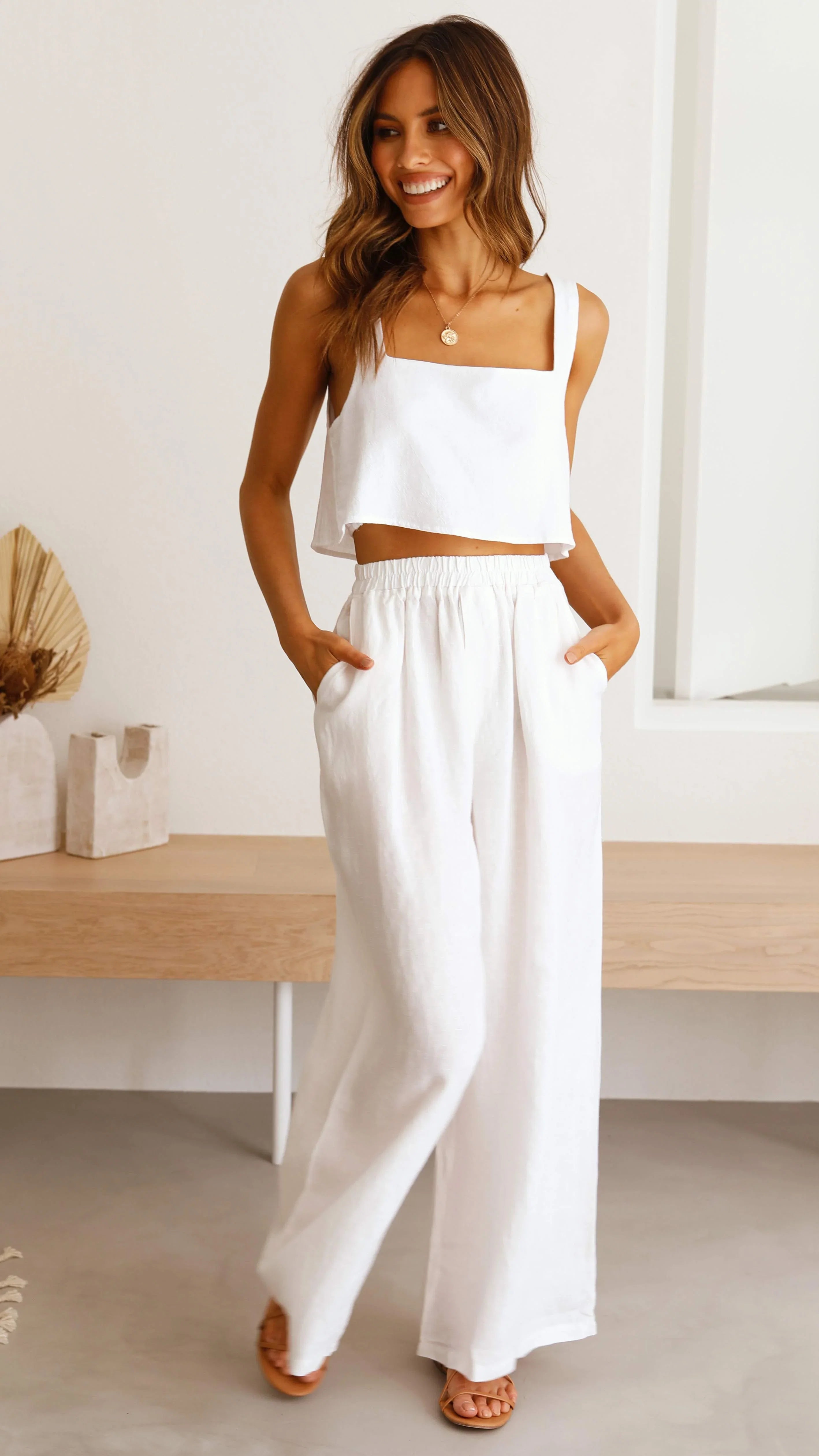 Oceana Pants White