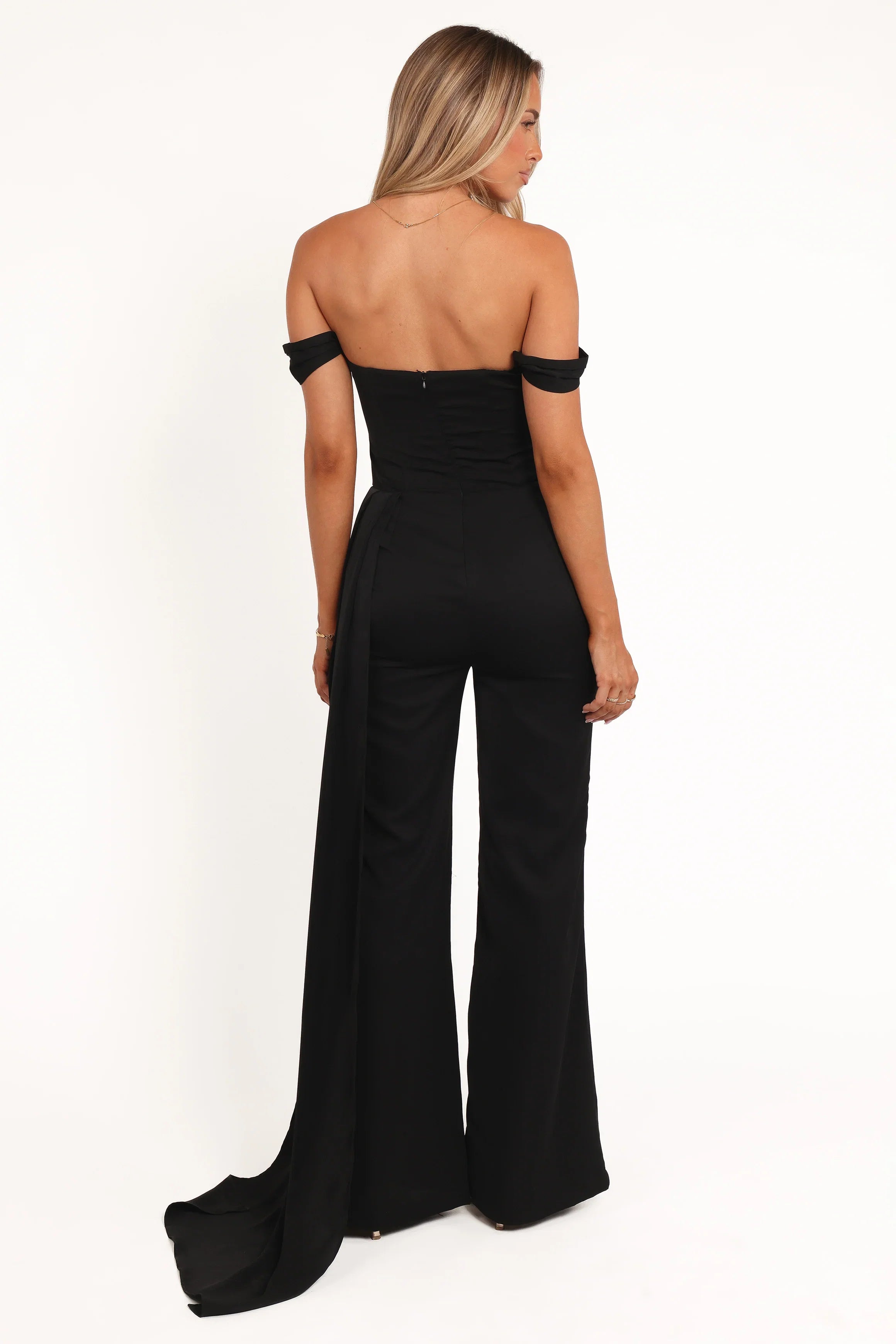 Jenny Off Shoulder Jumpsuit Black