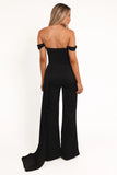 Jenny Off Shoulder Jumpsuit Black