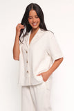 Odelia Denim Shirt Off White