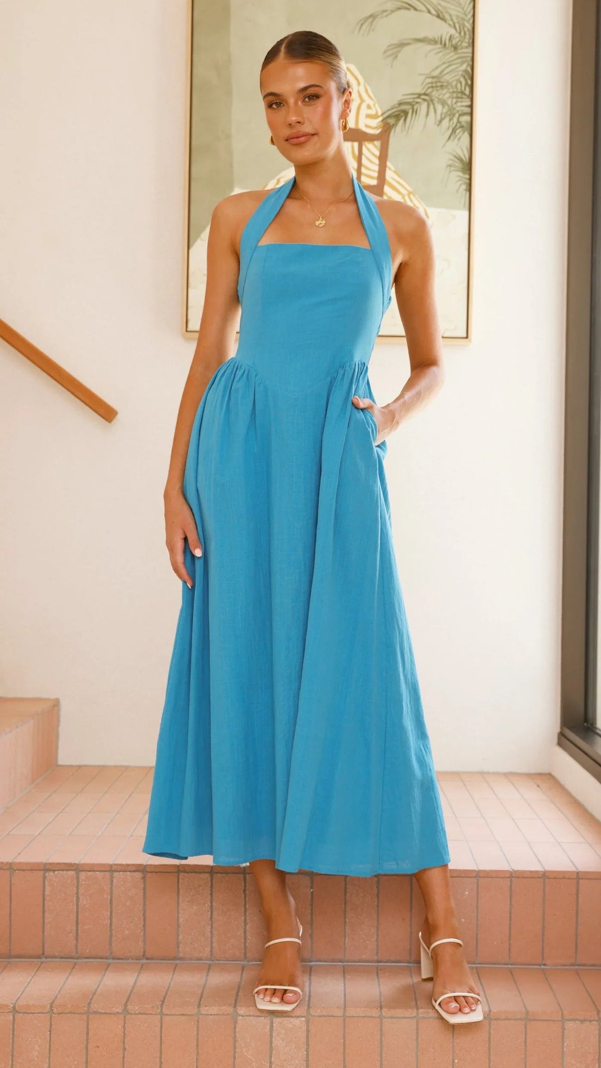 Caden Maxi Dress Cobalt Blue