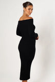 Charlotte Knitted Set Black