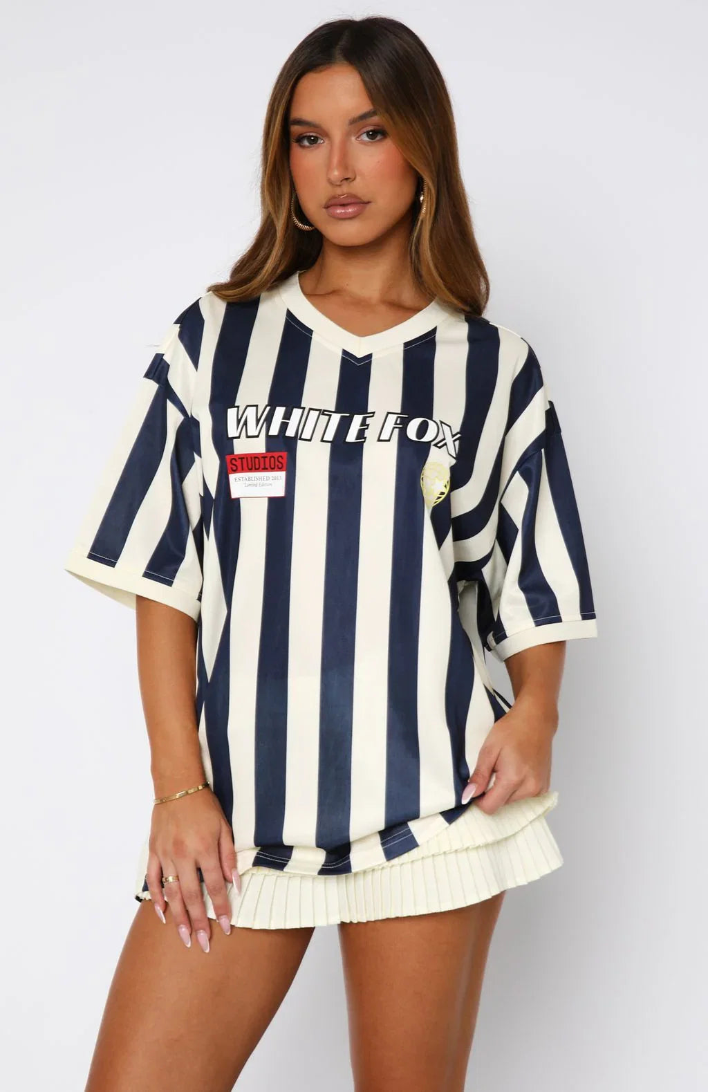 Lets Just Leave Oversized Jersey Navy