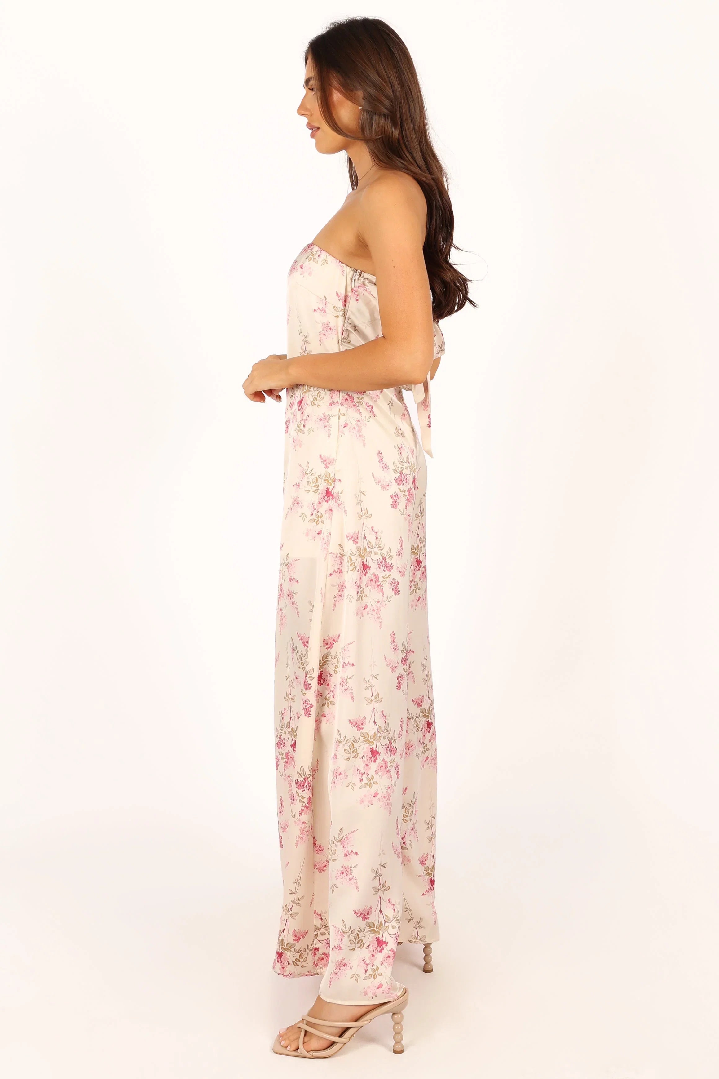 Giselle Strapless Jumpsuit Off White