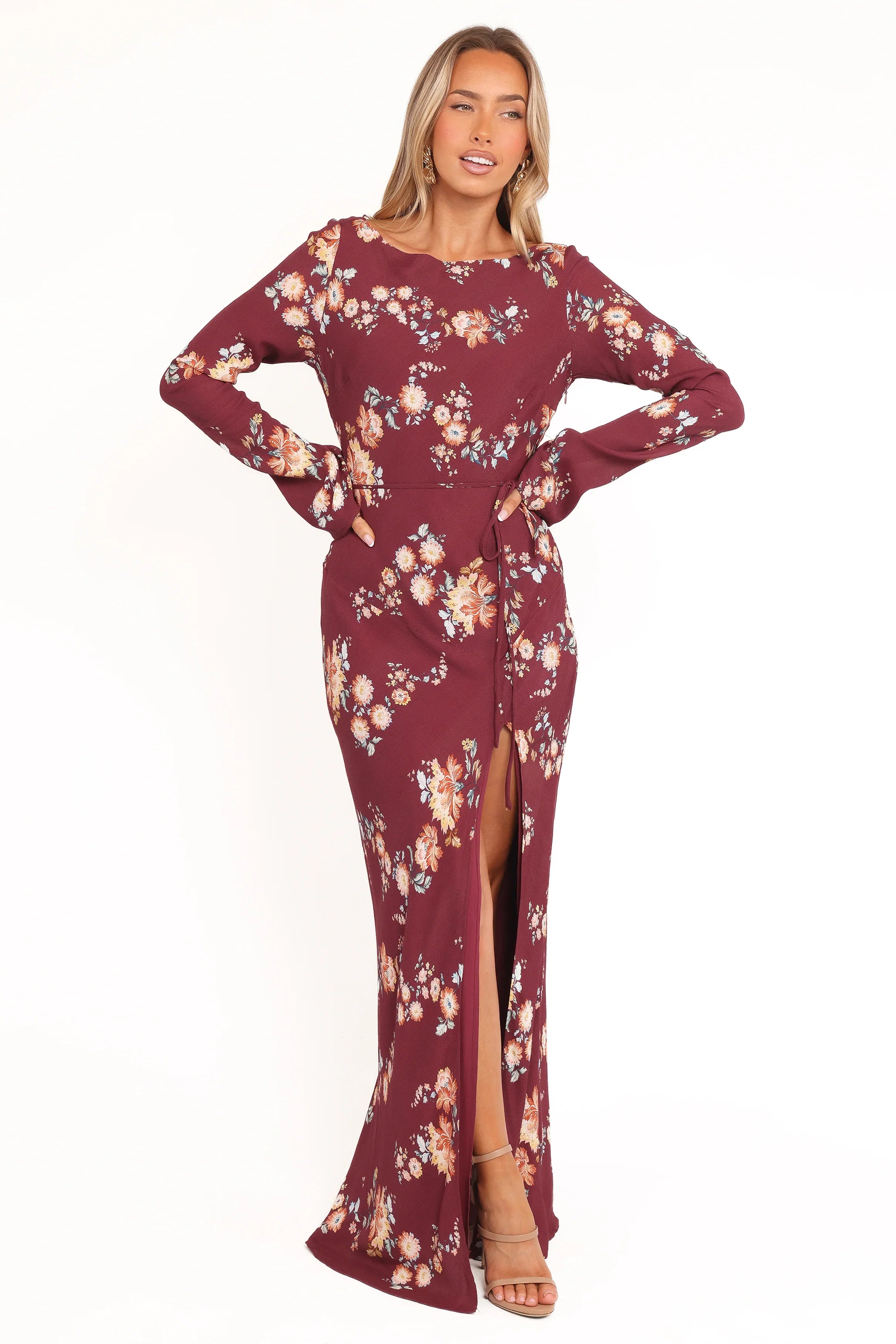 Alima Maxi Dress Berry Floral