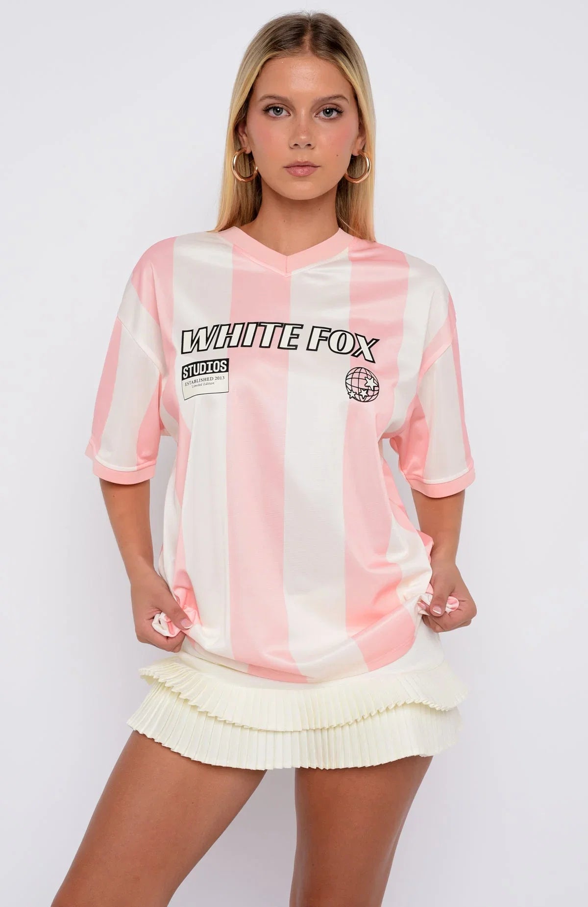 Lets Just Leave Oversized Jersey Pink Cream