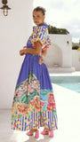 Bloom Maxi Dress Positano Cobalt