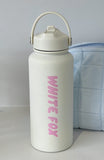 Staying Hydrated Drink Bottle Off 1L White Pink