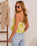 Sweet Zest Lemon Print Tank Top
