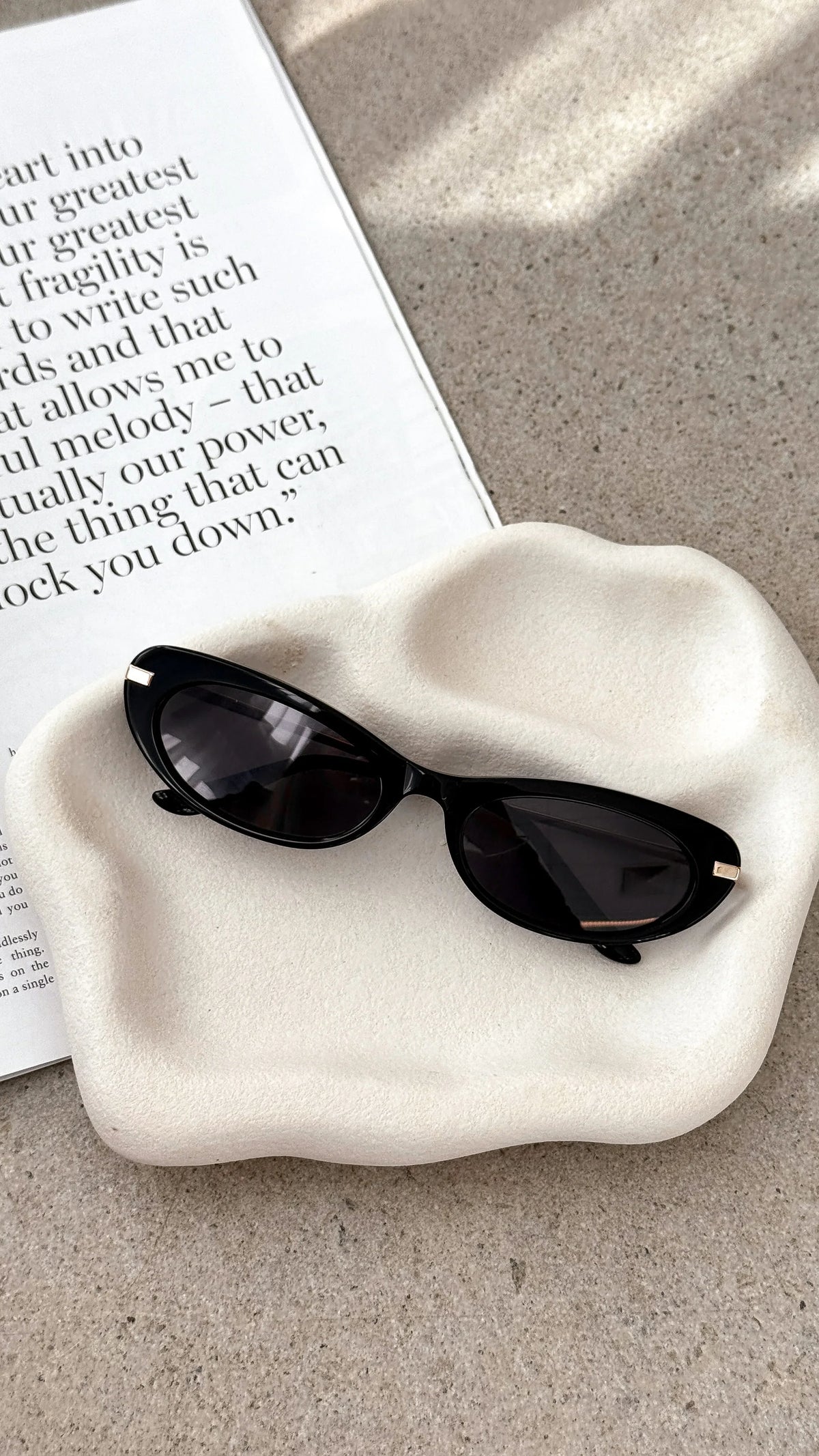 The Rae Sunglasses Black Black