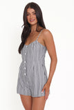 Reesa Romper Smoke Stripe