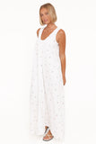Laurita Maxi Dress White Floral