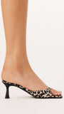 Tilden Heel Leopard Satin