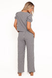 Hilda Pant Set Black Gingham