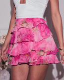 Honeysuckle Tiered Mini Skirt