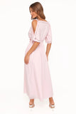 Nellie Midi Dress Petal Pink