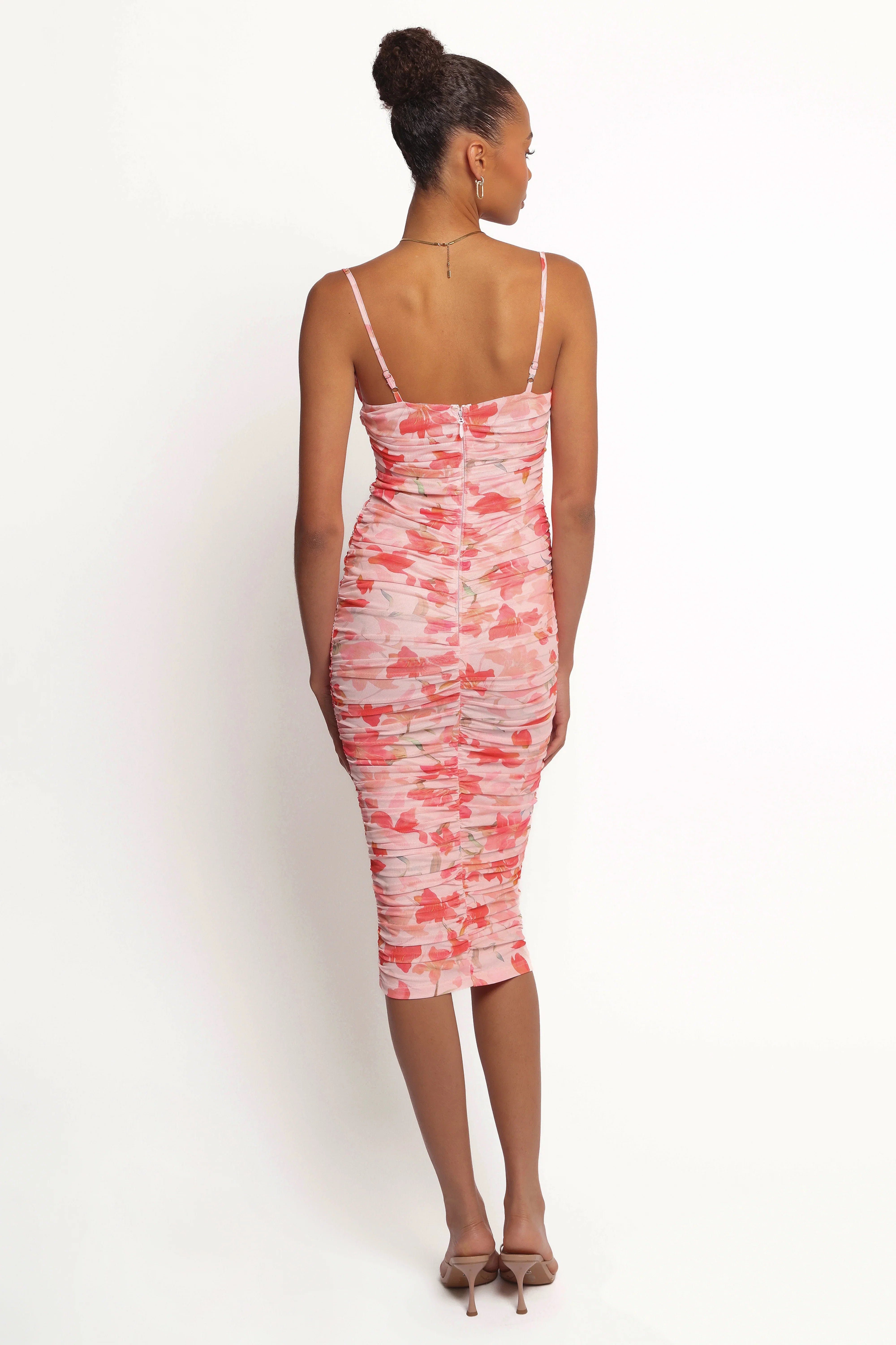 Tempest Midi Dress Pink Floral