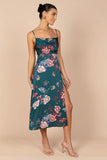 Alejandra Cowl Neck Midi Dress Emerald