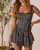 Annalisa Printed Corseted Romper