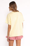 Daphne Short Set Yellow Red Gingham