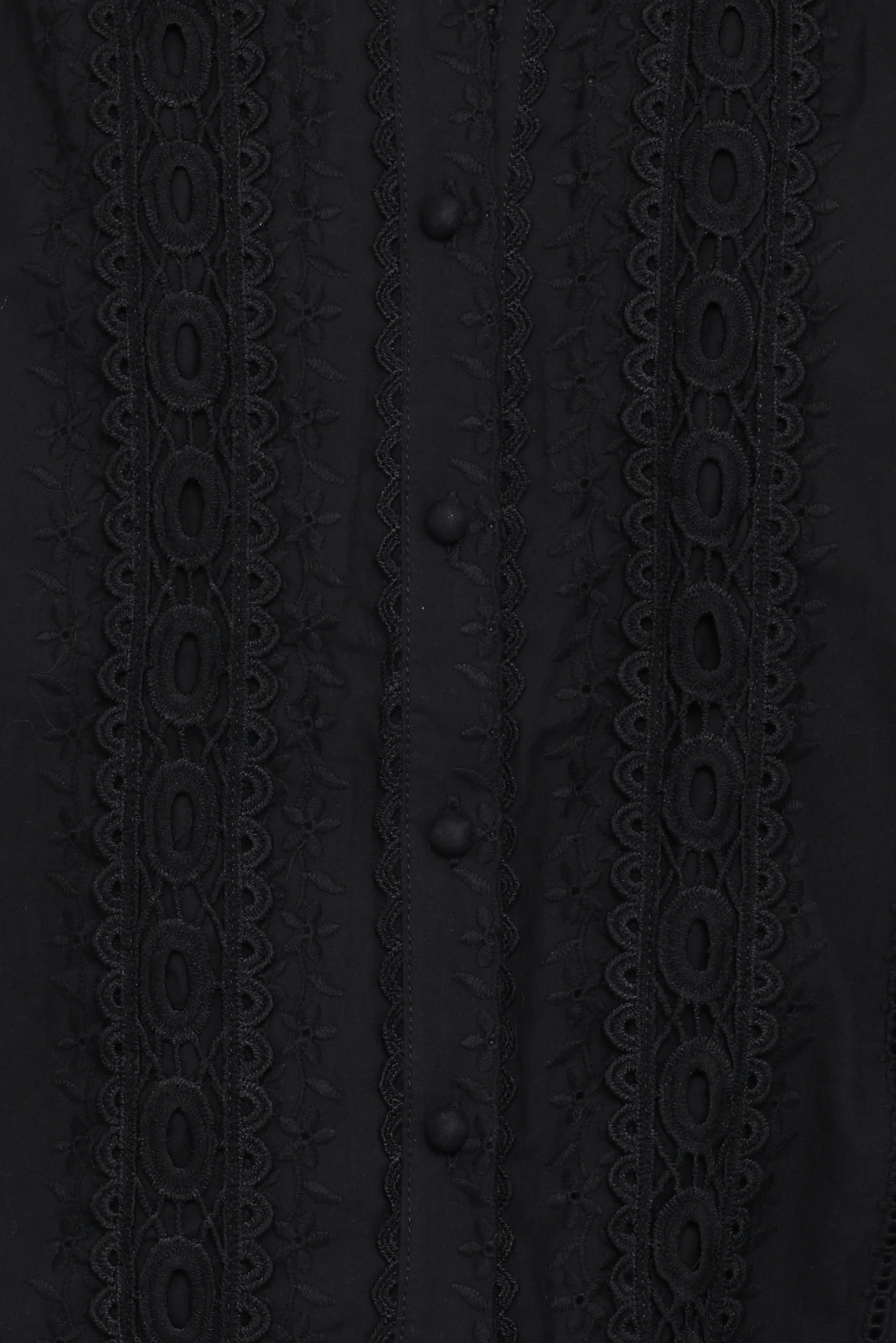 Catania Lace Inset Top Black