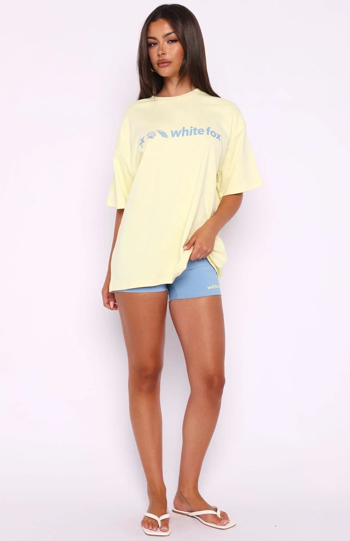Tropic Rush Oversized Tee Lemon