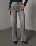 Amiri Super Stretch High Rise Straight Jeans