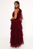 Frances Halterneck Maxi Dress Wine