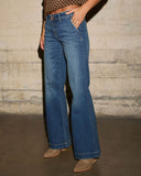 Flintlow Super Stretch Low Rise Flare Leg Jeans