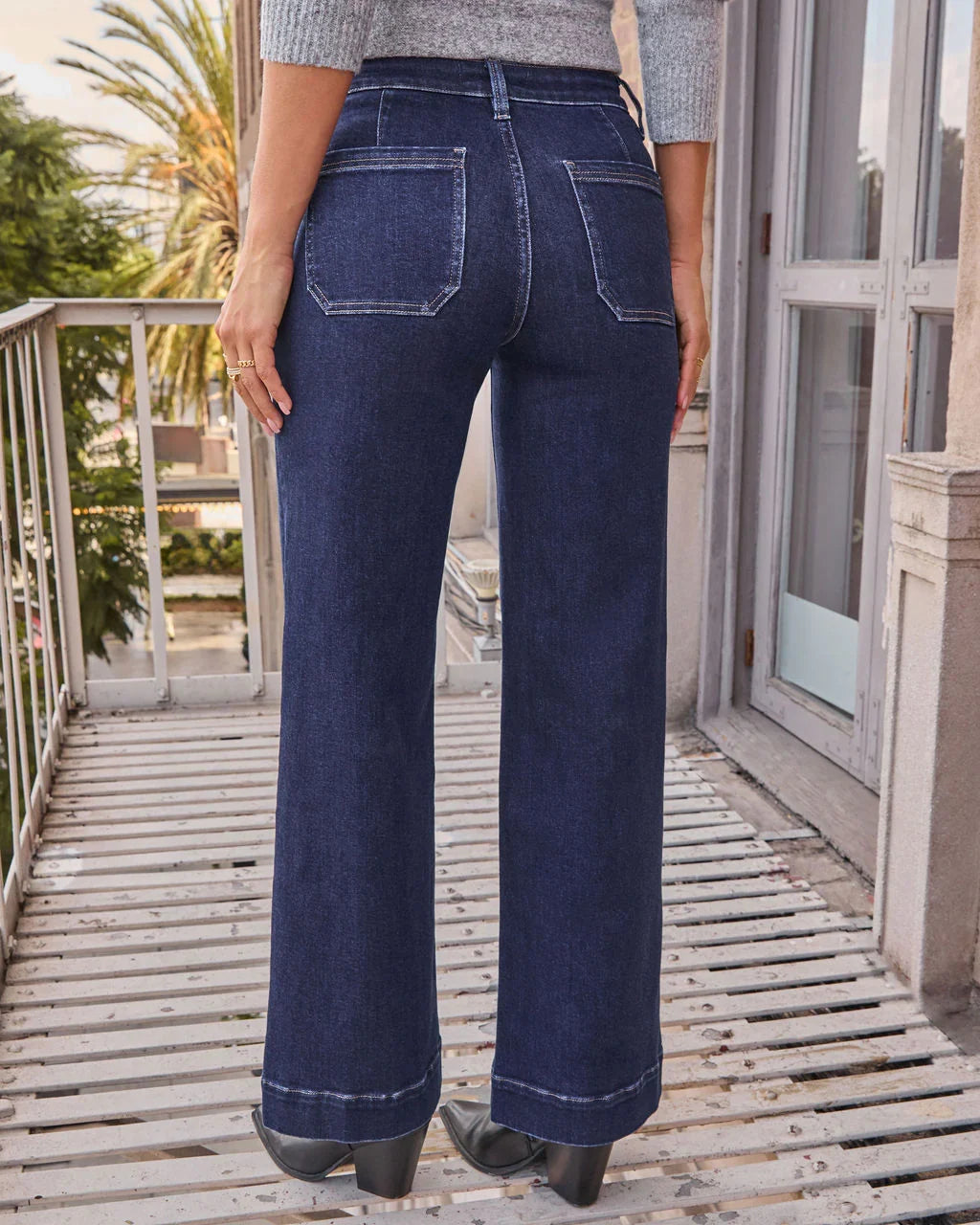Lyrah Super Stretch High Rise Straight Leg Jeans
