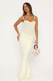 Forever Starts Now Maxi Skirt Lemon