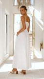 Avery Wide Leg Pants White