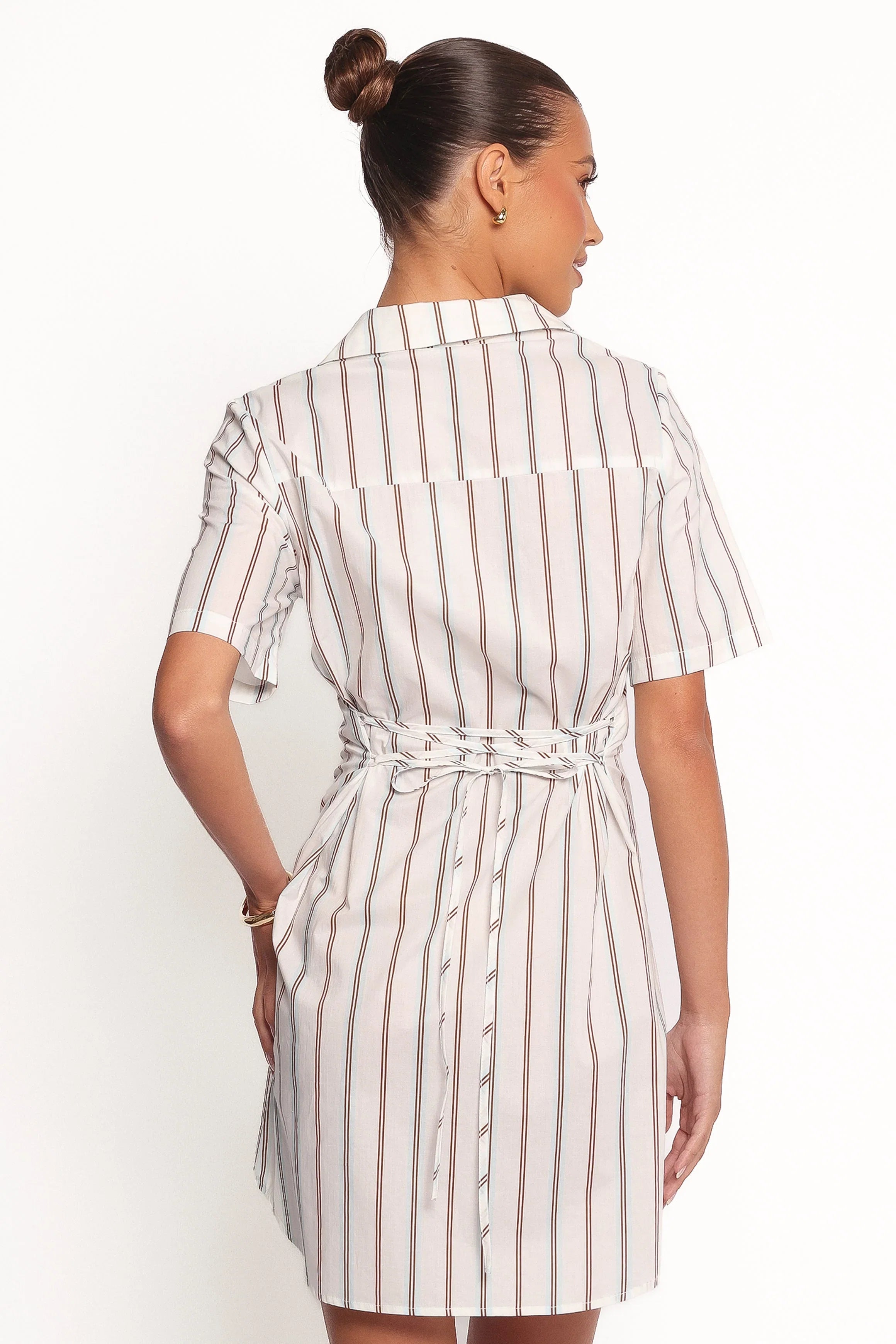 Hayes Mini Dress Blue Stripe