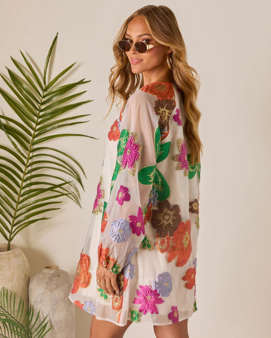 Bloomtide Shift Mini Dress