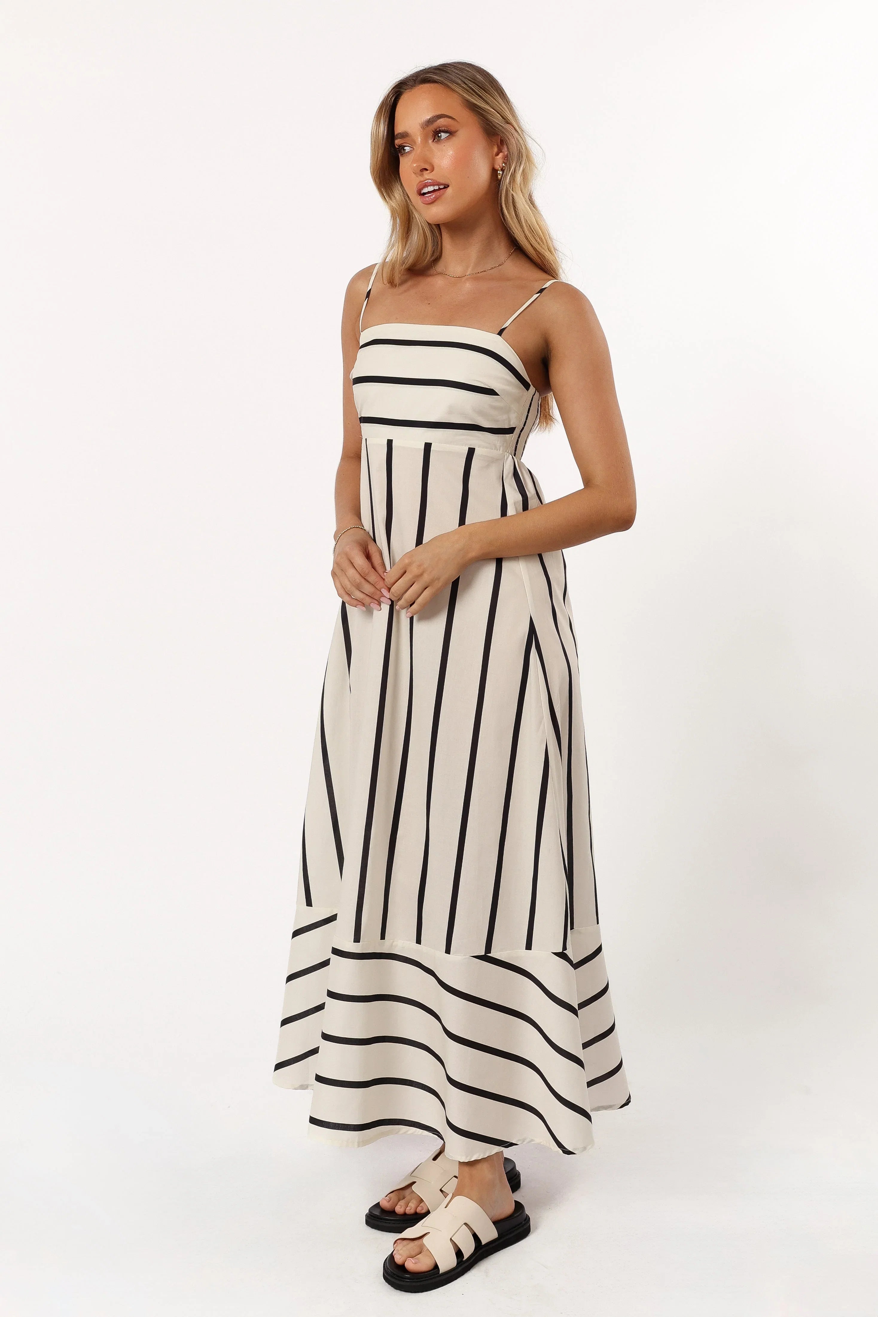 Shantelle Midi Dress Cream Stripe