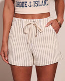 Dock Bliss Striped Drawstring Shorts