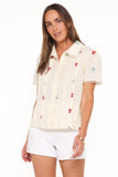 Lucile Embroidered Shirt Light Yellow