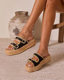Heidi Woven Platform Sandals