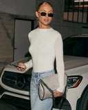 Dylan Long Sleeve Mock Neck Top