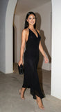 Lecce Halter Maxi Dress Black