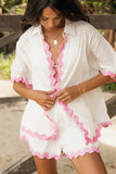 Wilson Short Set White Pink