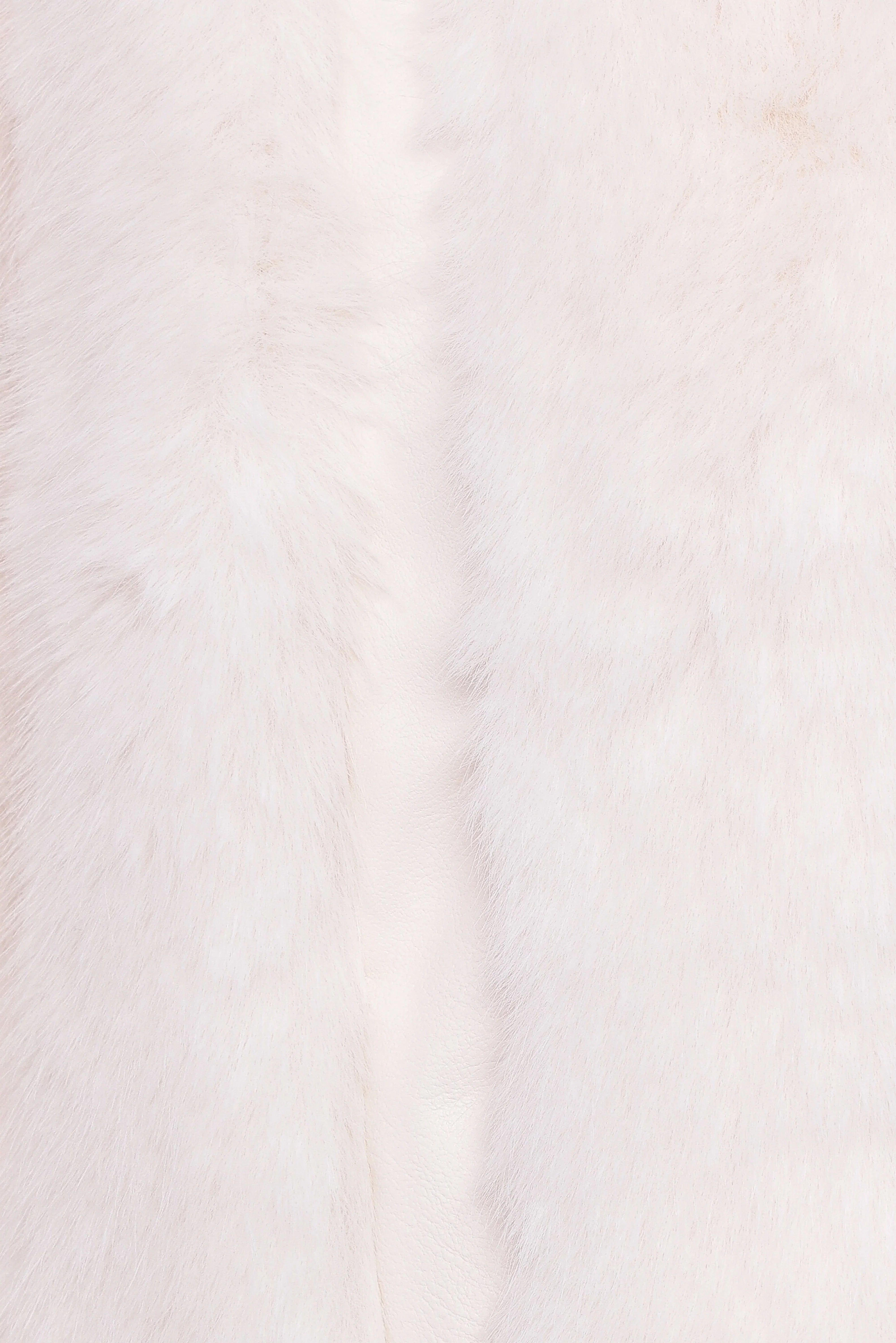 Velma Channel Faux Fur Jacket Cream