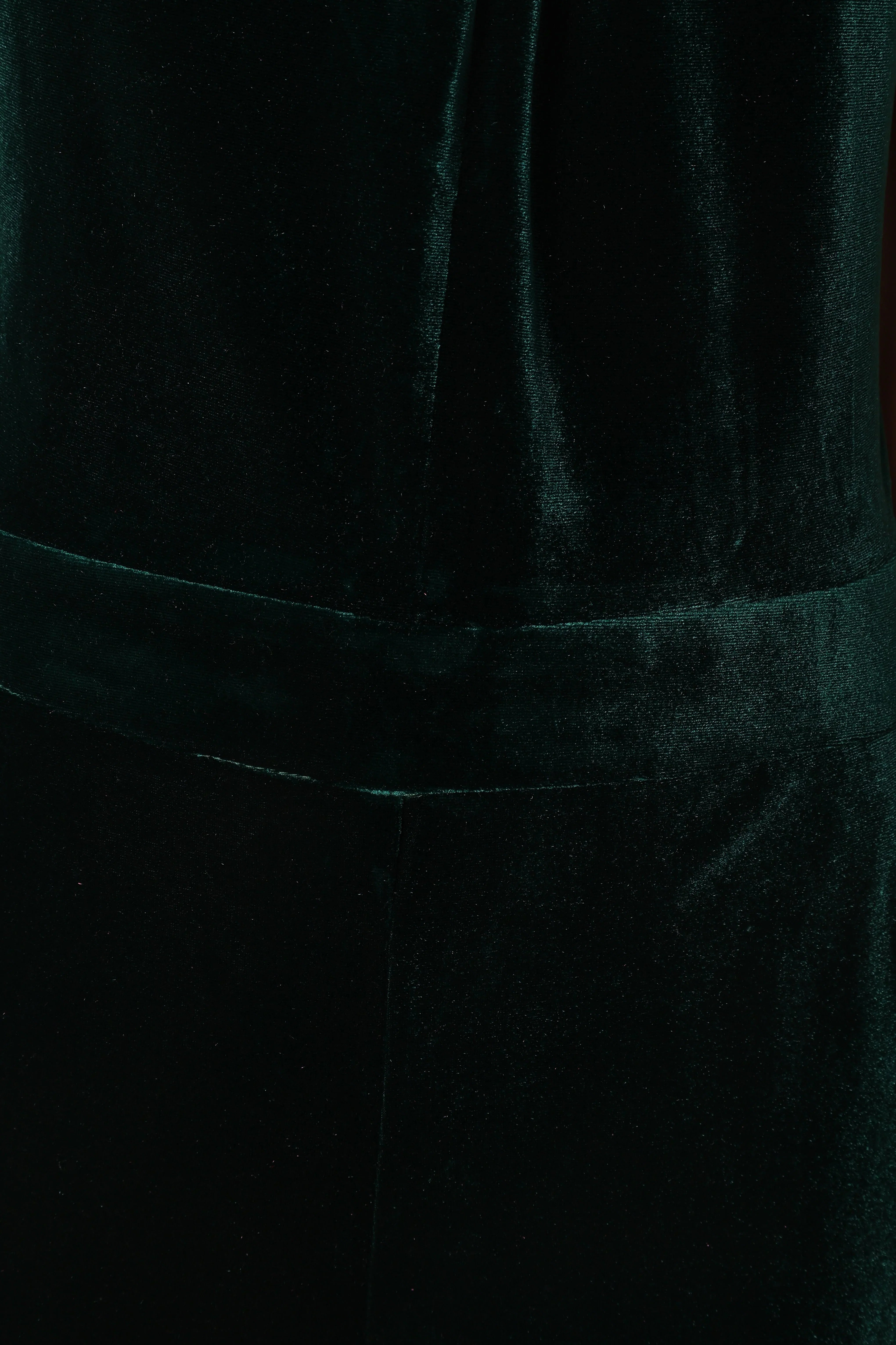 Liberty Velvet Jumpsuit Hunter Green