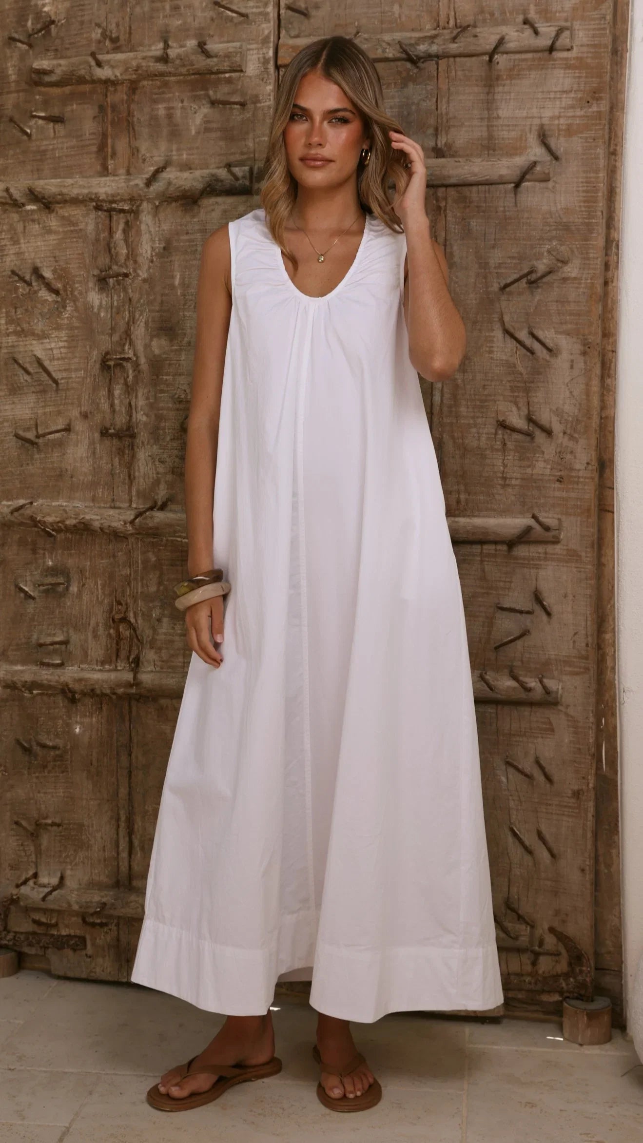 Rohan Maxi Dress White