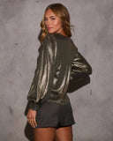 Start The Party Metallic Blouse
