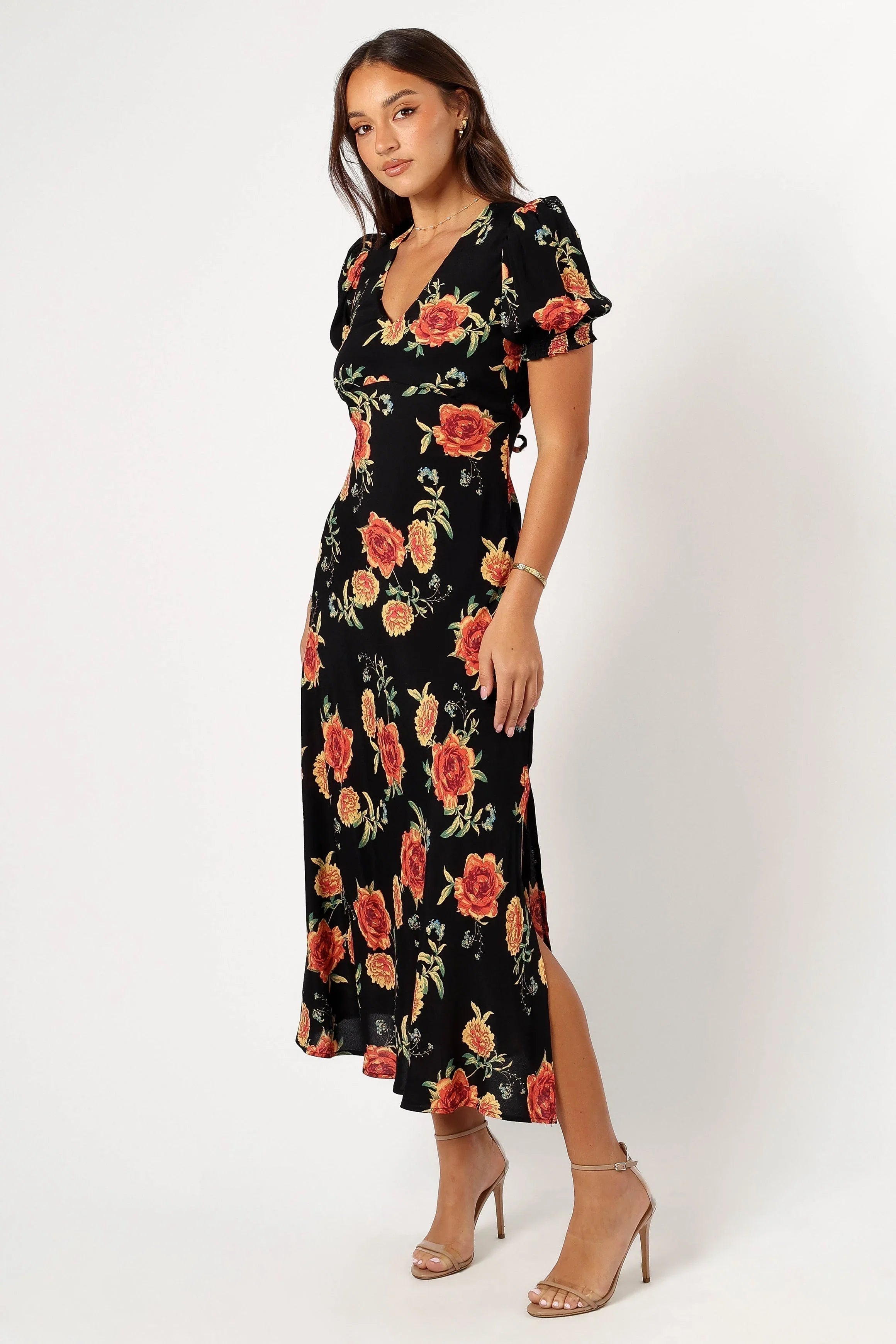 Christine Midi Dress Sunset Floral
