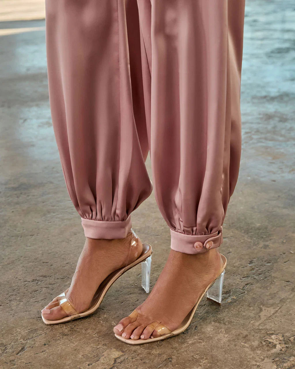 Forward Feeling Satin Joggers