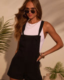 Northwest Cotton Linen Pocketed Romper